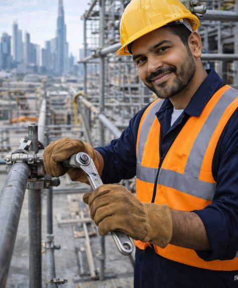 Scaffolders in UAE for scaffold erection dismantling and access support